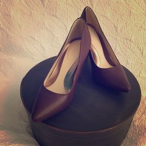 Calvin Klein heels Burgundy merlot wine pumps